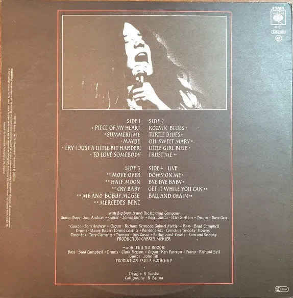 Janis Joplin Anthology 2xLP samling gatefold brukt