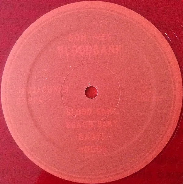 Bon Iver Blood Bank 12" EP rød vinyl anniversary