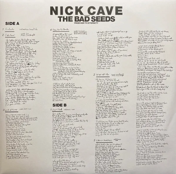 Nick Cave From Her To Eternity LP 180g brukt reissue