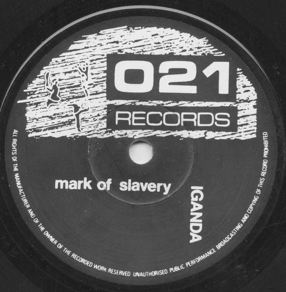 Iganda Mark Of Slavery 7" vinyl brukt roots 1979