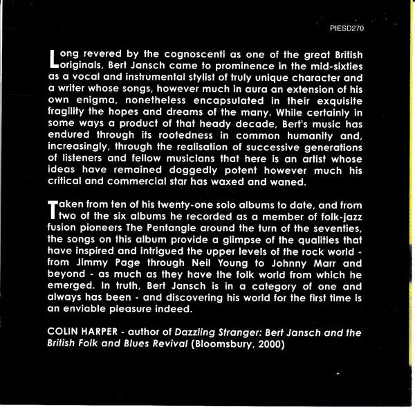 Bert Jansch An Introduction To CD brukt folk samling