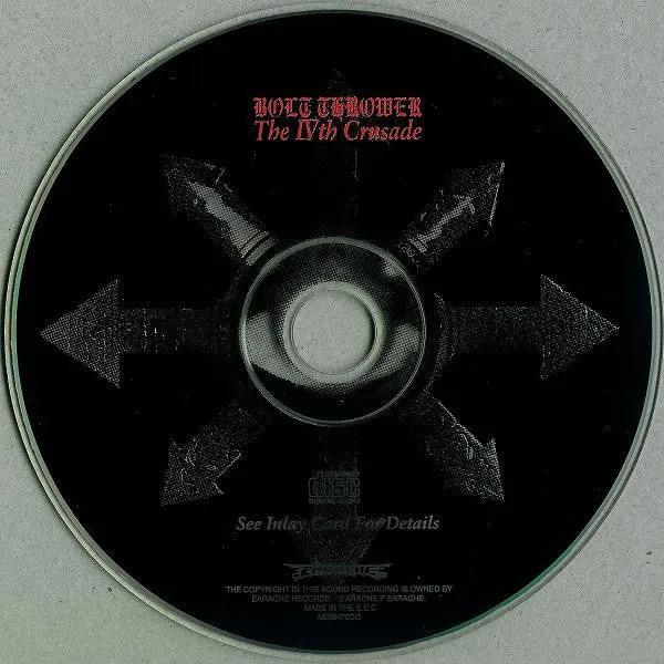 Bolt Thrower The IVth Crusade CD brukt death metal
