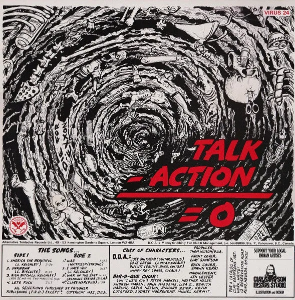 D.O.A. War On 45 12" EP brukt punk