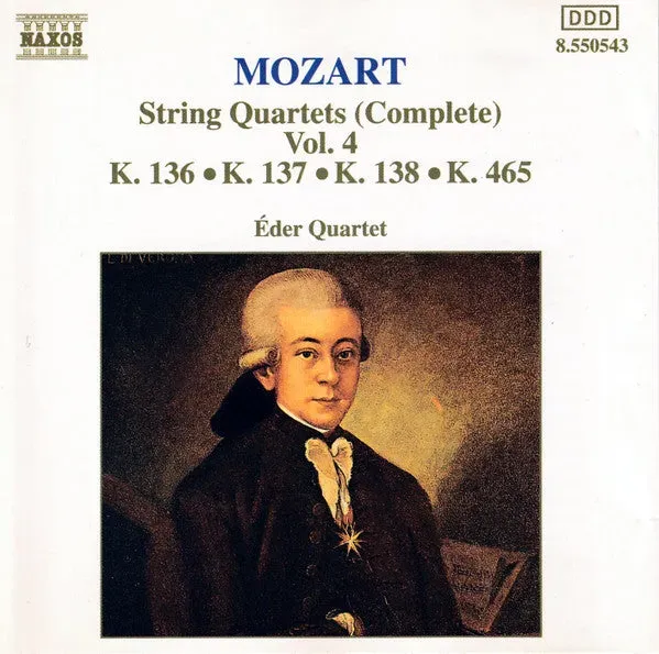 Mozart Éder Quartet Strykekvartetter Vol.4 CD brukt