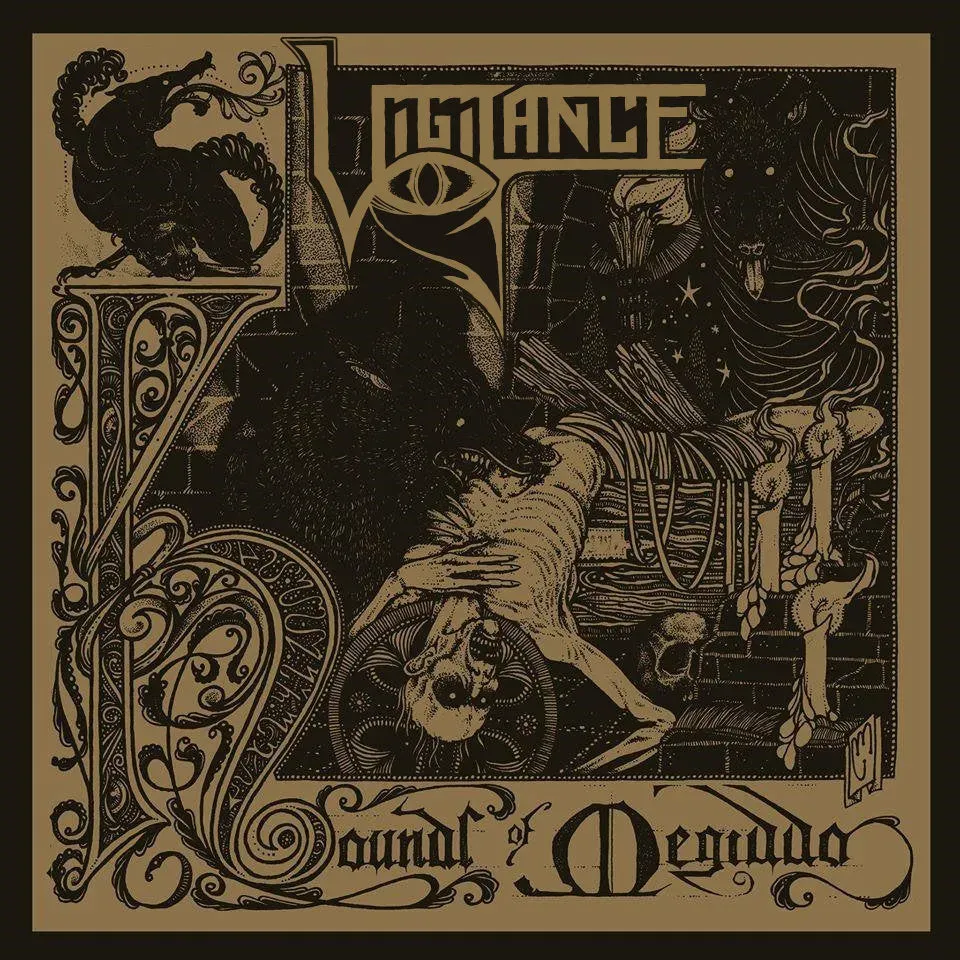 Vigilance Hounds Of Meggido LP vinyl svart speed metal