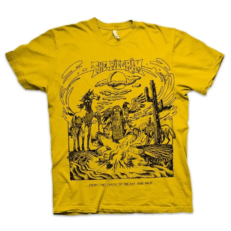Heavy Psych Sounds The Pilgrim #03 t-skjorte gul/svart