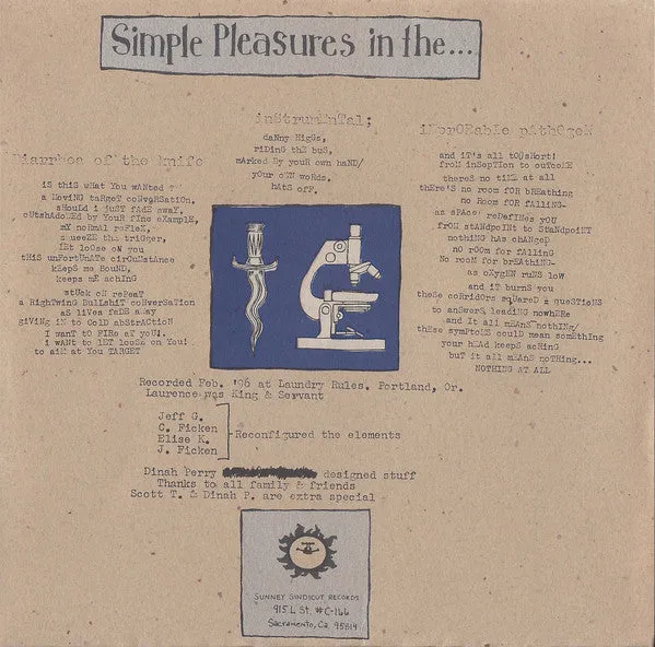 Land Of The Wee Beasties Simple Pleasures 7" vinyl brukt punk