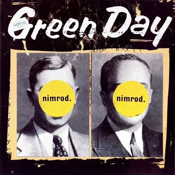 Green Day Nimrod LP vinyl brukt tysk pressing