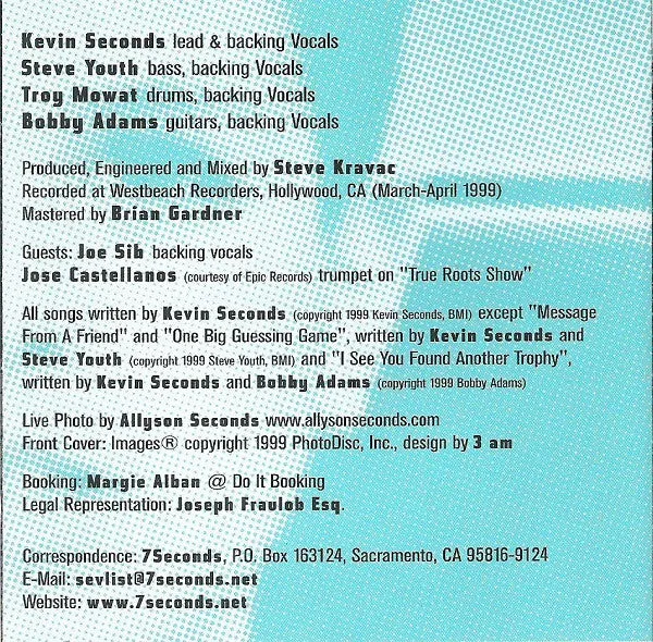 7 Seconds Good To Go CD brukt hardcore punk