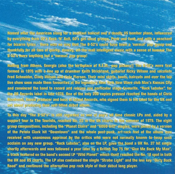 B-52's Planet Claire CD brukt new wave