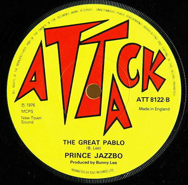 Prince Jazzbo The Wormer 7" singel vinyl brukt