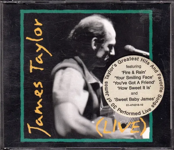 James Taylor Live 2xCD album brukt