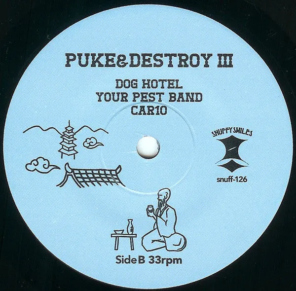 Car10 Your Pest Band Dog Hotel Puke & Destroy III 7" brukt