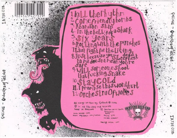 Gallows Orchestra Of Wolves CD brukt hardcore