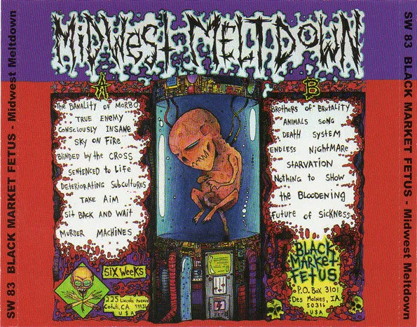 Black Market Fetus Midwest Meltdown CD brukt grindcore
