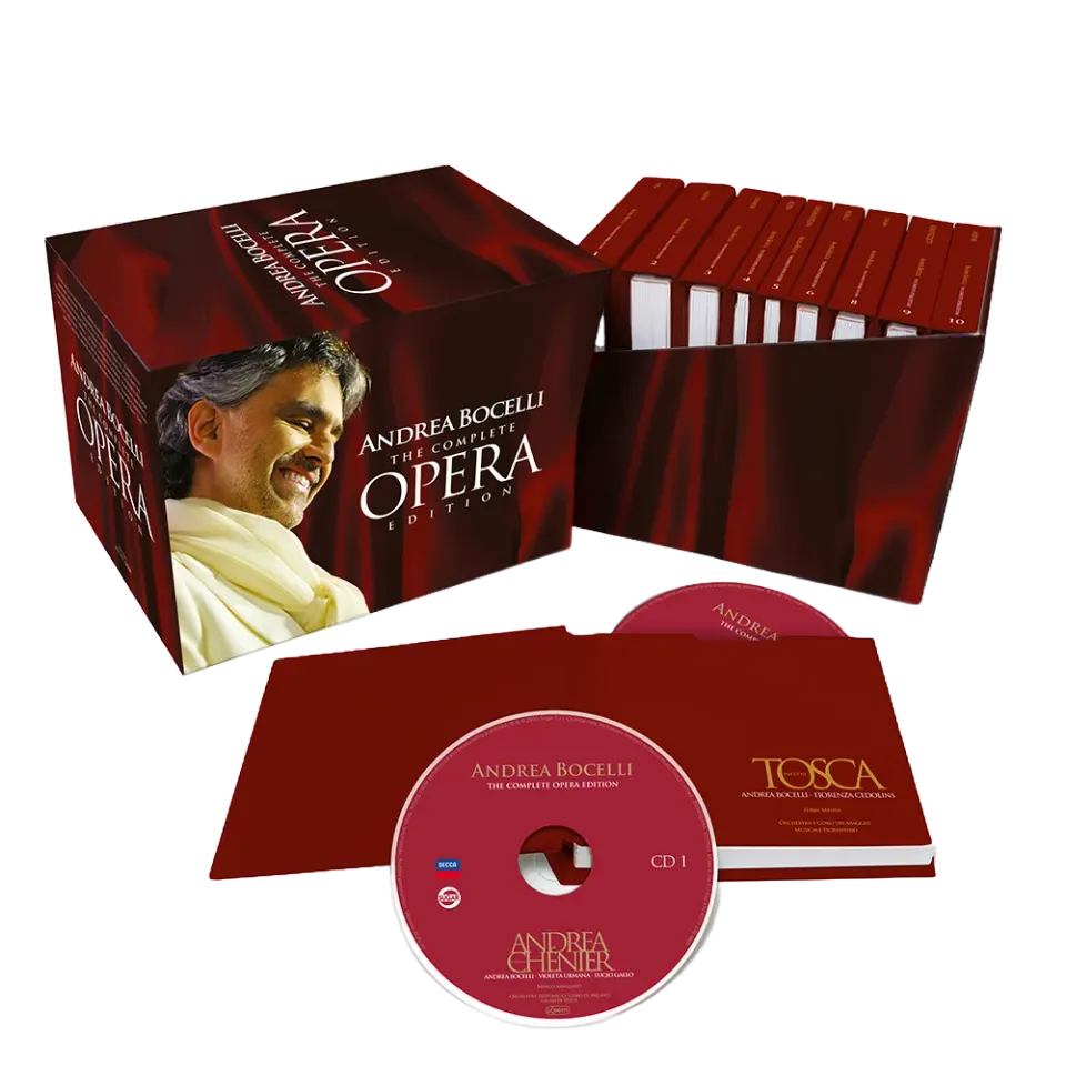 Verve Acoustic Sounds Andrea Bocelli Complete Opera CD-boks 18CD