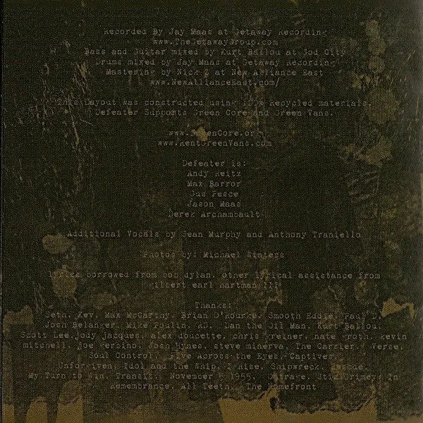 Defeater Travels CD brukt hardcore