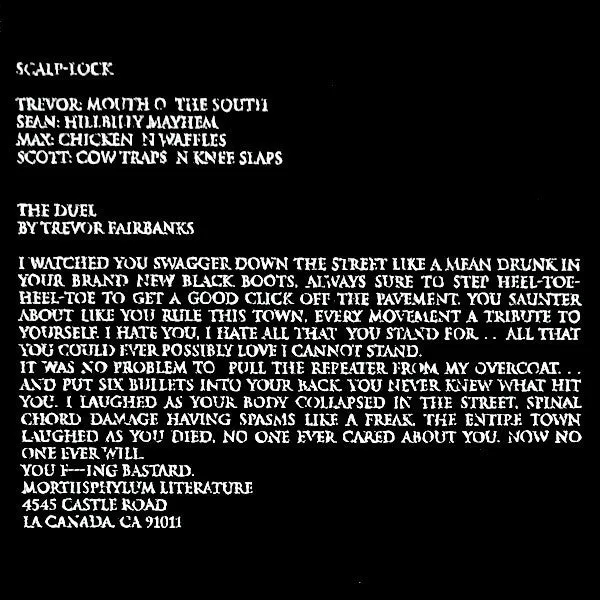 Scalp-Lock Scalp-Lock 7" vinyl powerviolence
