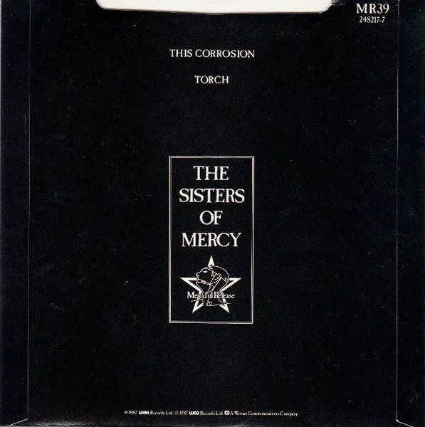 Sisters Of Mercy This Corrosion 7" brukt singel PRS-press