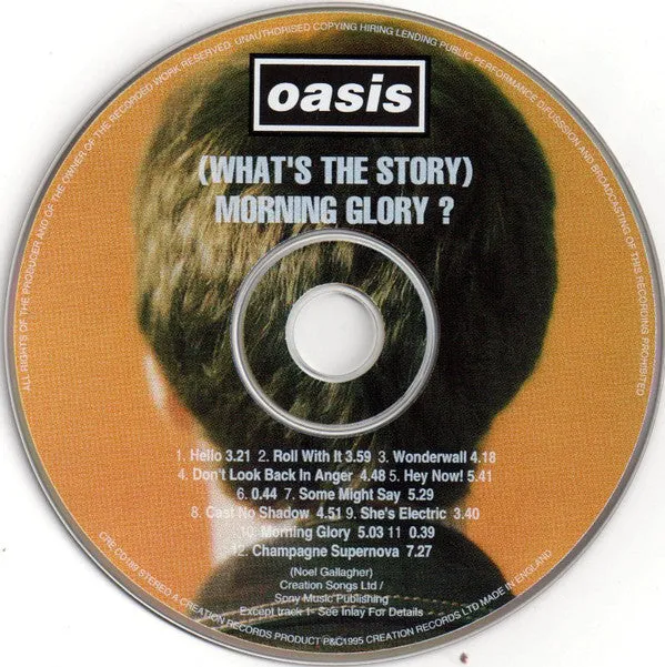 Oasis What’s The Story Morning Glory CD brukt 1995