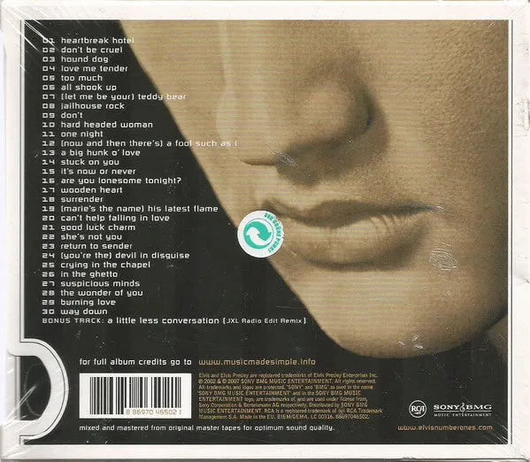 Elvis Presley ELV1S 30 #1 Hits CD brukt samling rock