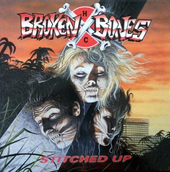 Broken Bones Stitched Up LP vinyl brukt hardcore