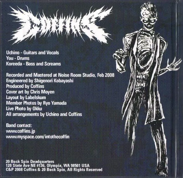 Coffins Buried Death CD brukt gatefold death metal