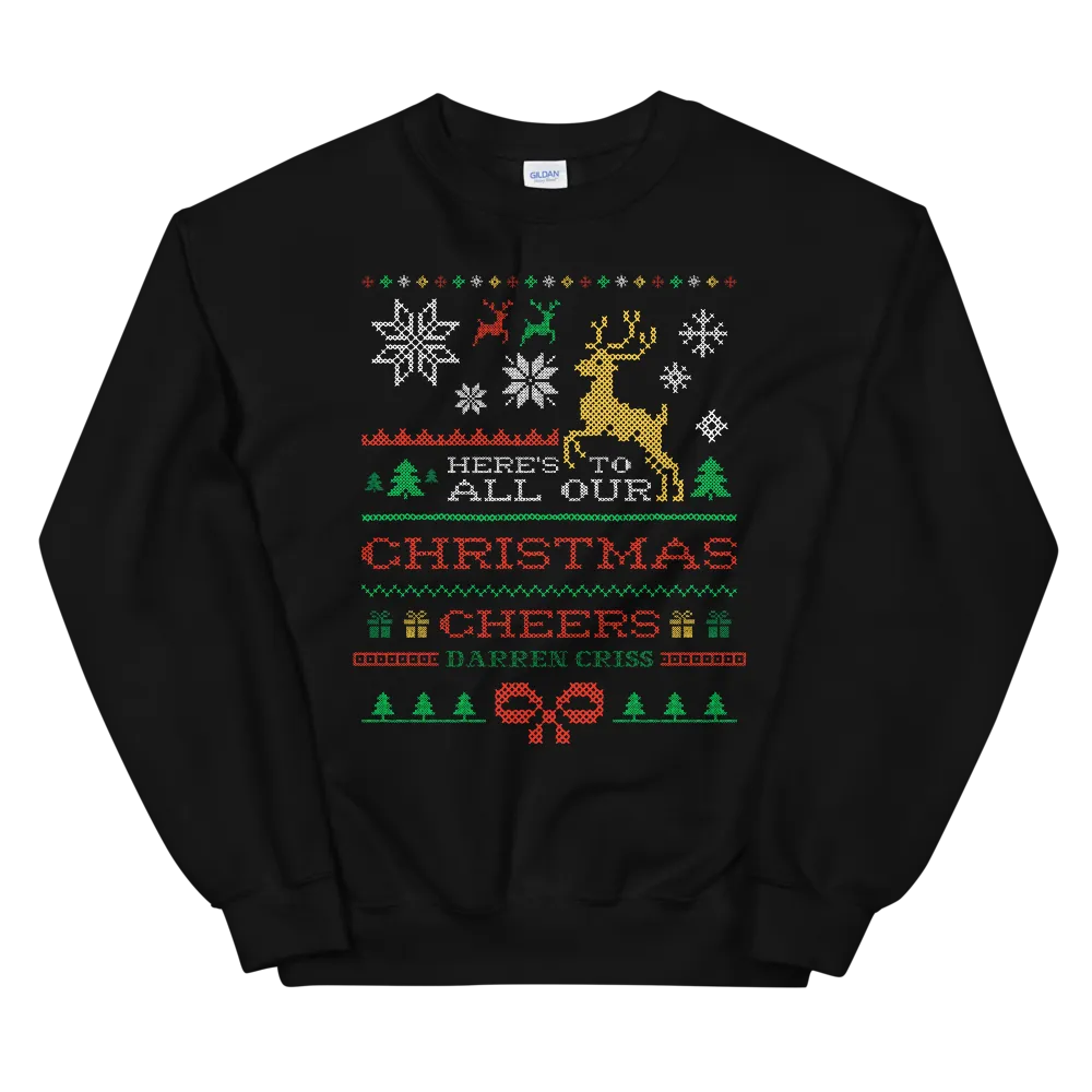 Darren Criss Christmas Cheers genser crewneck bomull