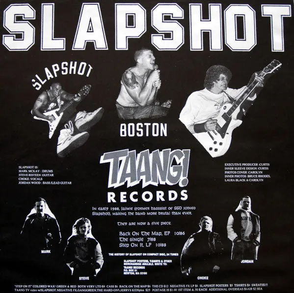 Slapshot Step On It LP brukt hardcore 1988