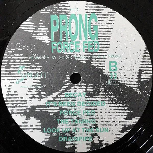 Prong Force Fed LP brukt vinyl album Europa-press