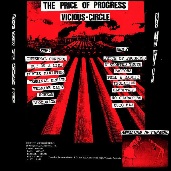Vicious Circle The Price Of Progress LP brukt 1985