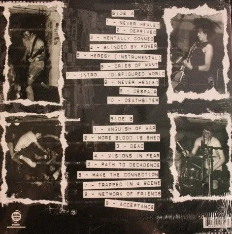 Heresy 1985-'87 LP brukt hardcore samling