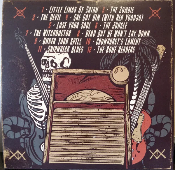Jo Carley & Old Dry Skulls Voodoo Bones & Vaudeville Blues LP brukt ska