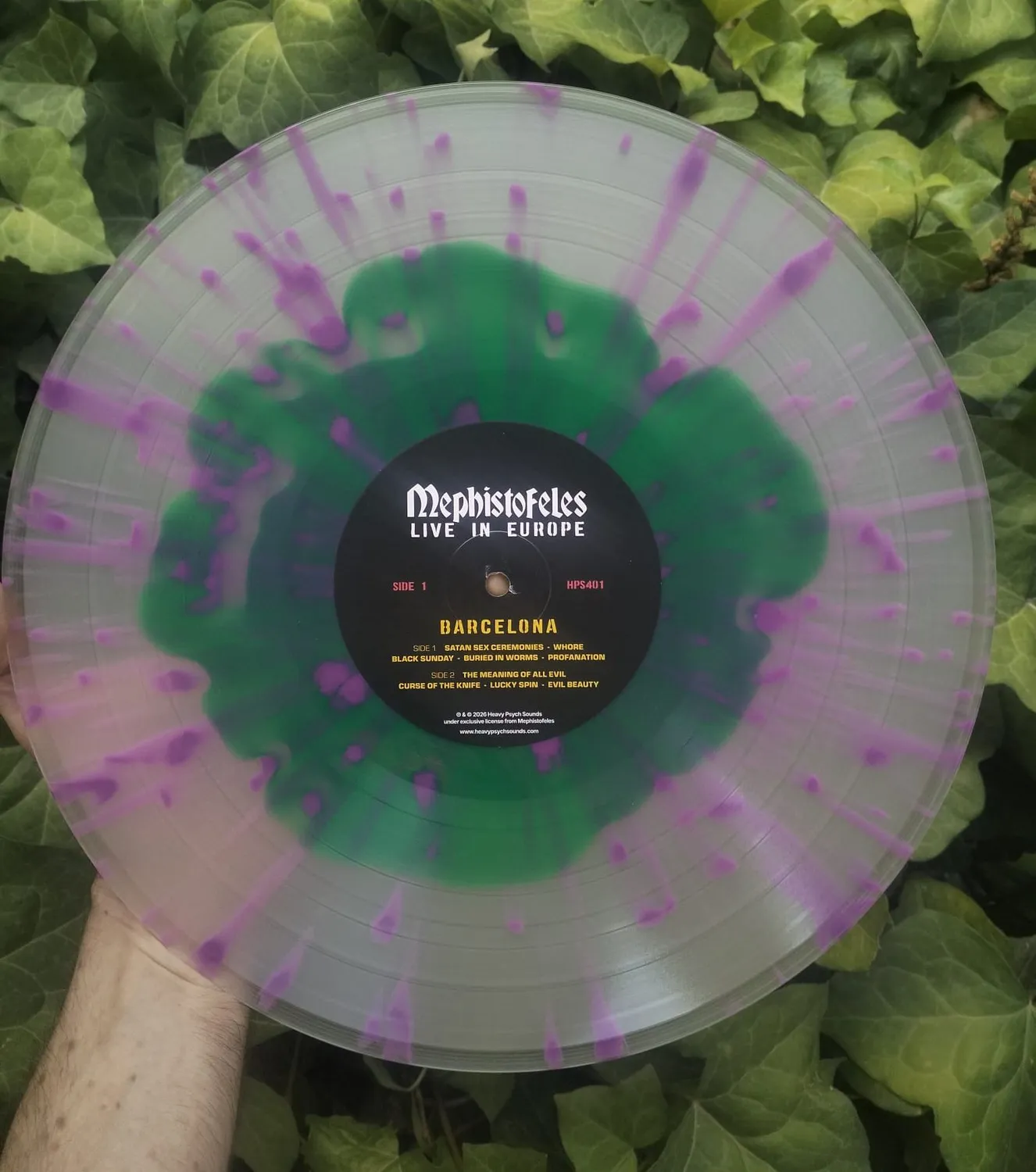 Mephistofeles Live in Europe dobbel LP vinyl gatefold