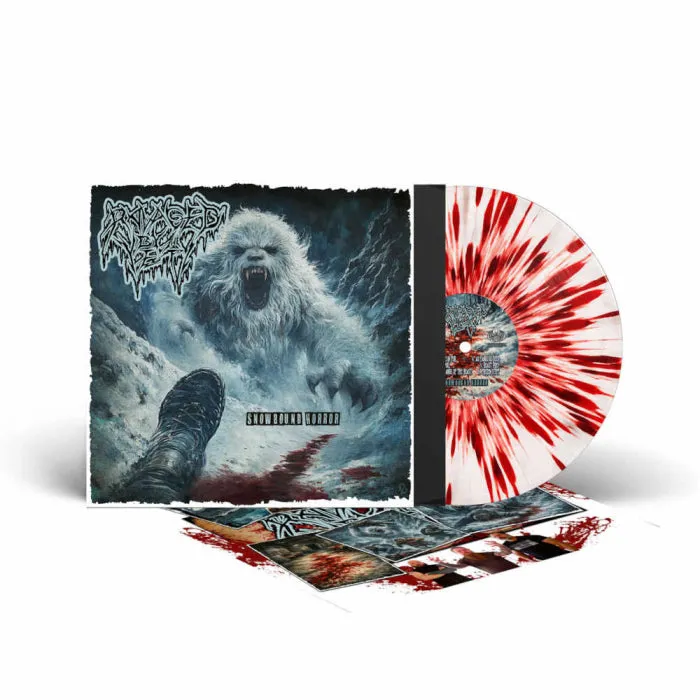 Ravaged By The Yeti Snowbound Horror LP splatter vinyl
