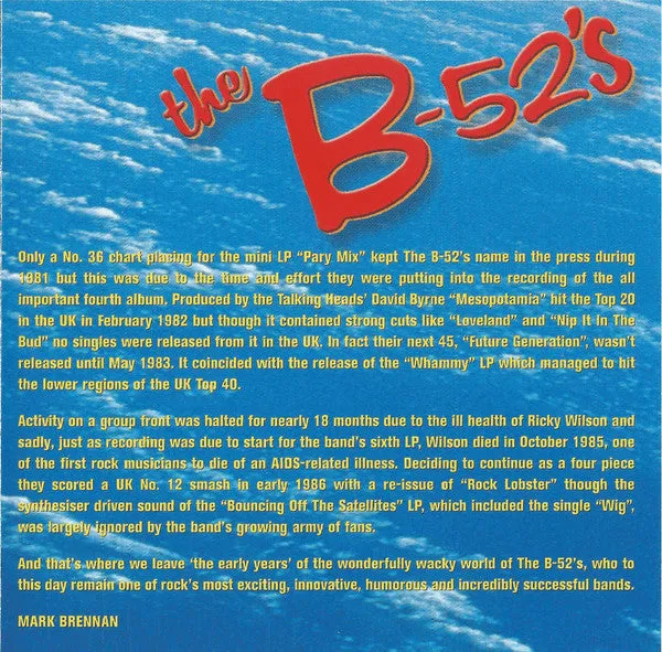 B-52's Planet Claire CD brukt new wave