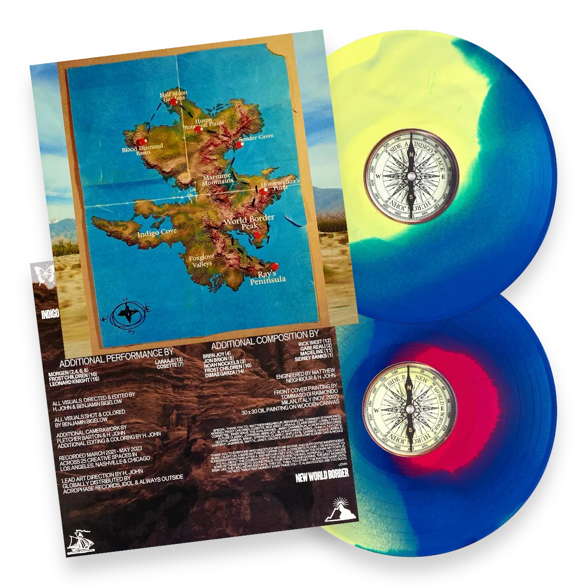 Huron John Indigo Jack & The New World Border vinyl splatter