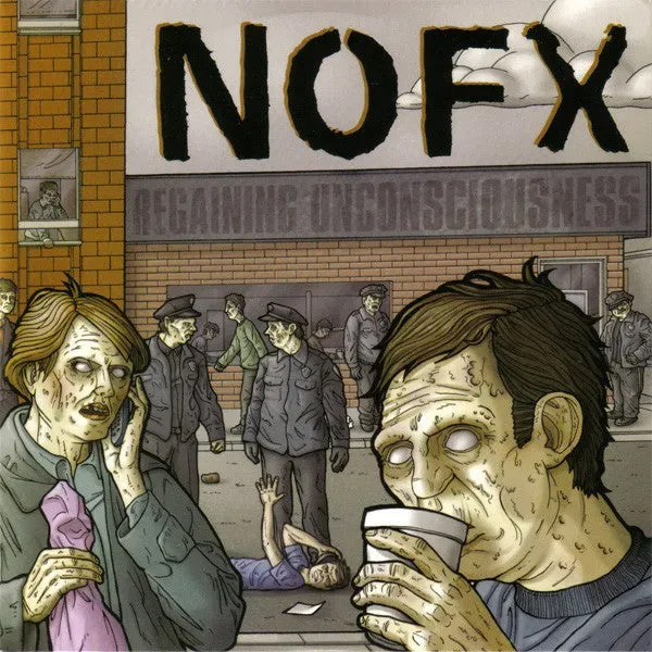 NOFX Regaining Unconsciousness 7" EP vinyl grønn brukt
