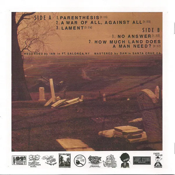 Rations How Much Land 7" vinyl brukt nummerert