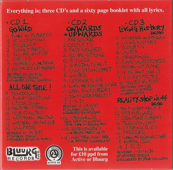 Culture Shock Everything 3xCD brukt punk kompilasjon 2016