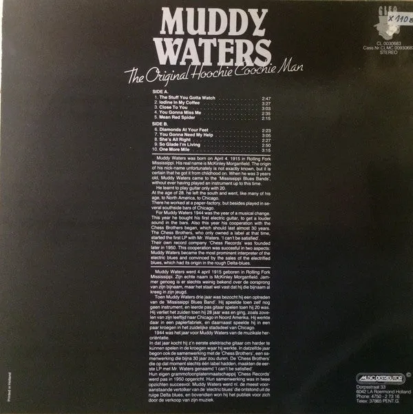 Muddy Waters The Original Hoochie Coochie Man LP brukt blues