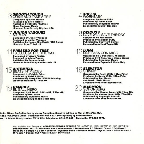 Danny Rampling DJ Power CD brukt house-mix