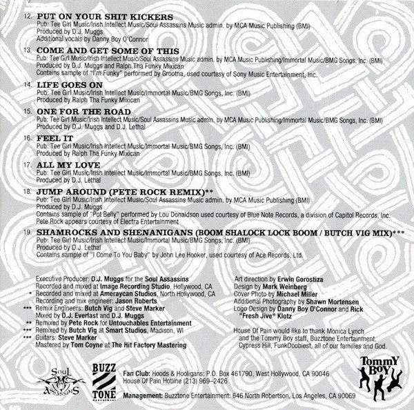 House Of Pain Fine Malt Lyrics CD brukt hip hop