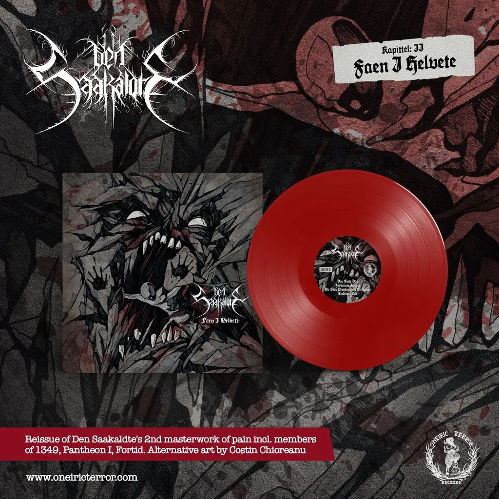 Den Saakaldte Faen i Helvete LP rød vinyl black metal