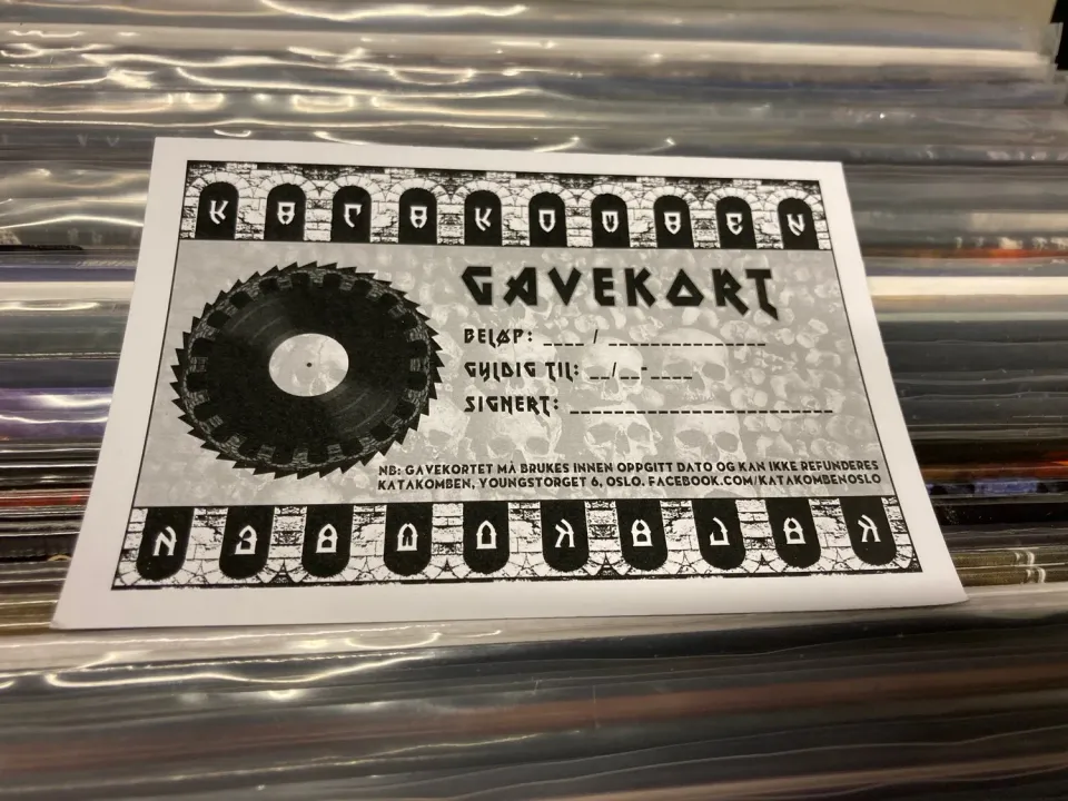Katakomb digitalt gavekort 250 kr nettbutikk