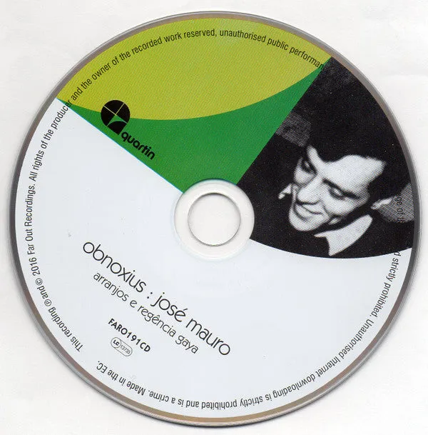 José Mauro Obnoxius CD brukt reissue 2016