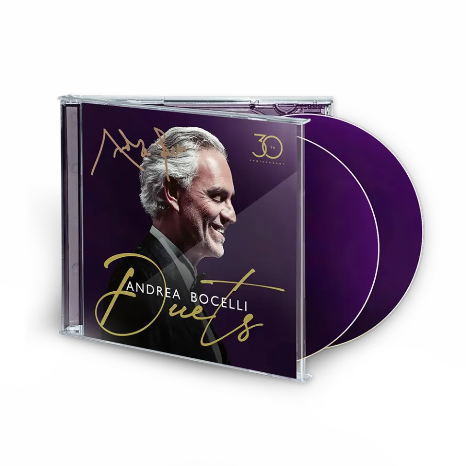 Andrea Bocelli Duets 30th Anniversary 2CD signert