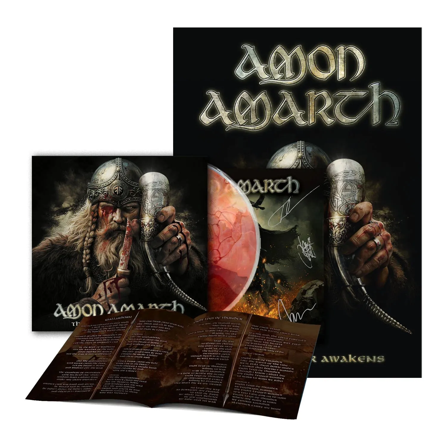 Amon Amarth The Allfather Awakens LP liquid vinyl