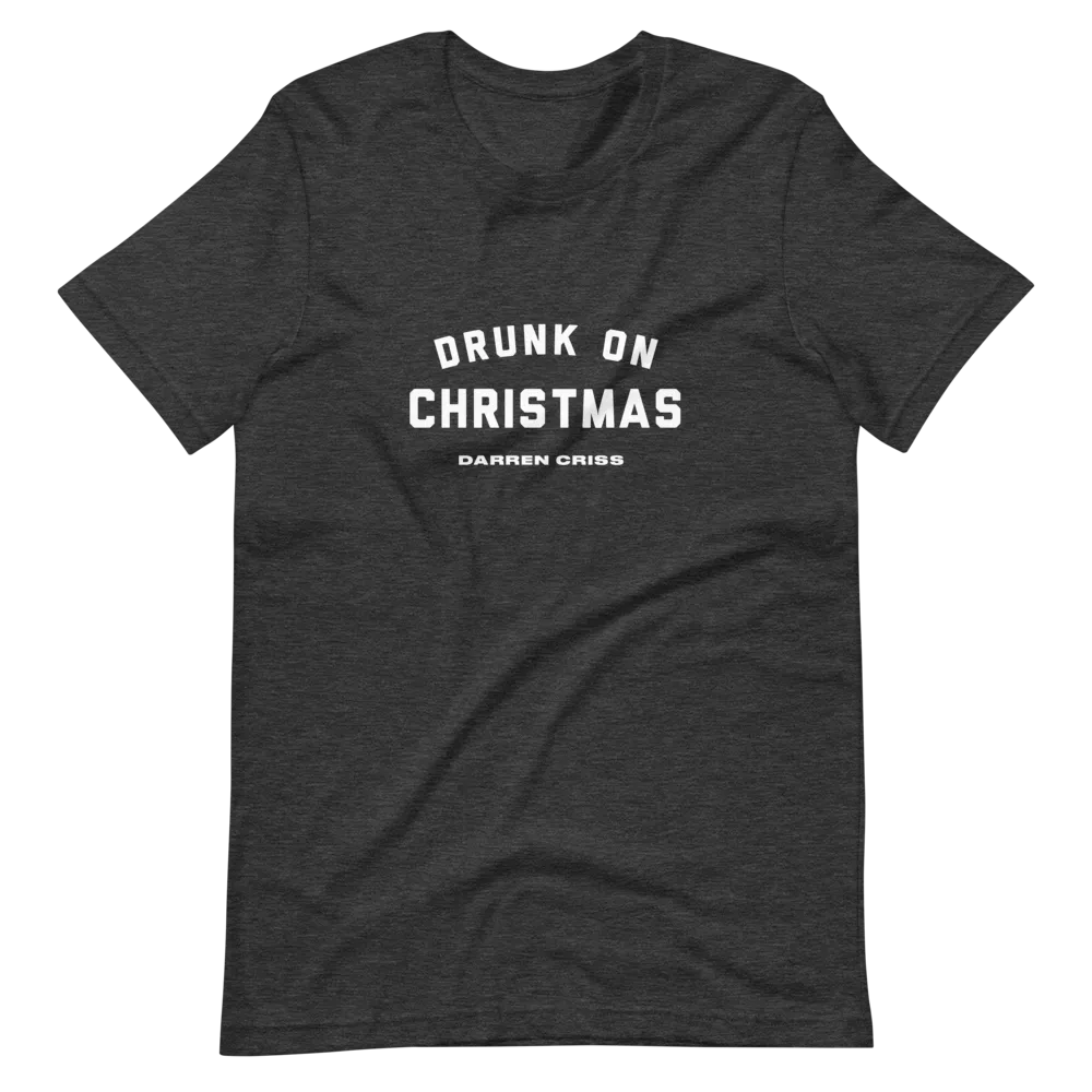 Darren Criss Drunk On Christmas t-skjorte grønn