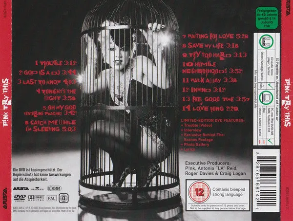 P!NK Try This CD + DVD limited edition brukt